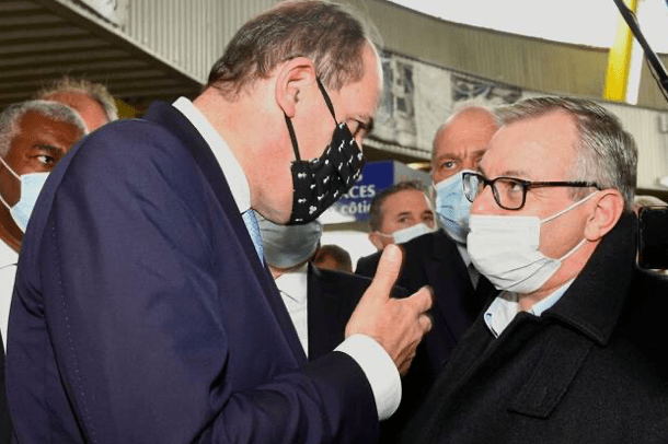 Rencontre entre le 1er ministre Jean Castex et Olivier Le Nezet sur le Brexit